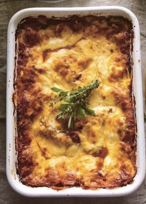 lasagnes saumon frais, saumon fumé, cabillaud et champignons